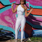 Backless Fitness Tights Jumpsuits Yoga