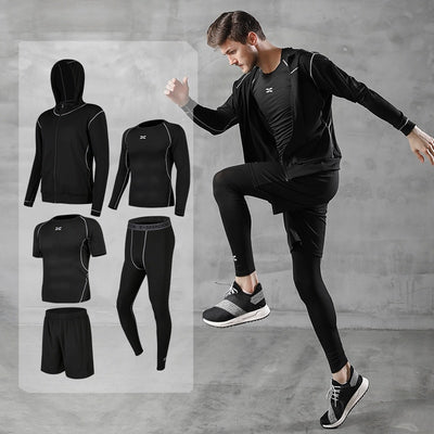 Running Set Men Sport Suit Gym